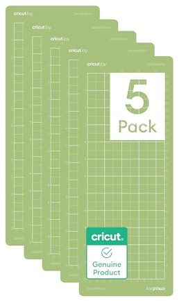 Cricut, StandardGrip, Paquete de alfombrillas de corte para Joy Machine, 5 unidades, 11,4 x 30,5 cm