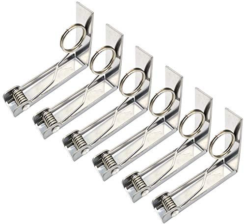 Tischdeckenklammern, Set mit 6 extra großen Tischdeckenklammern für Zuhause, Party und Picknick (bis zu 6,1 cm)
