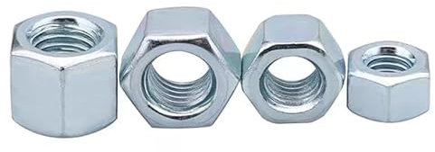 WchsTUmpxN Kontermuttern, metrische Muttern, metrische Muttern, 20 Stück M8, M10, M12, M14 Kontermuttern, Stahlmuttern Edelstahlmutter(M12 18.9mm)