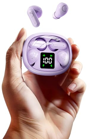 Xmenha Deux Paires de Mini Petits Ecouteurs Bluetooth pour Sommeil 5.4 écouteurs sans Fil Oreillette Invisible Sommeil Waterproof étanche Sport Double ecouteurs Petite Oreille