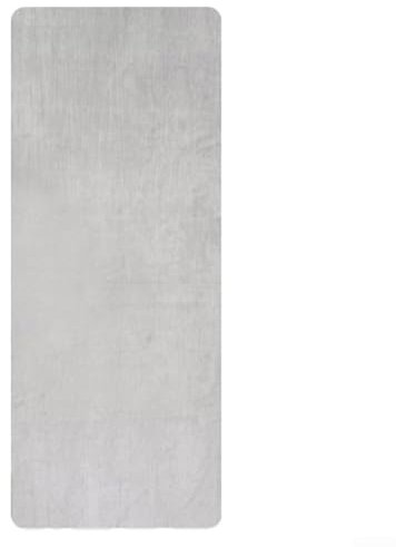 Serviette de yoga pour tapis, fabriquée en microfibre antidérapante, absorbante et facile à nettoyer, dimensions 184 cm x 62 cm (gris)
