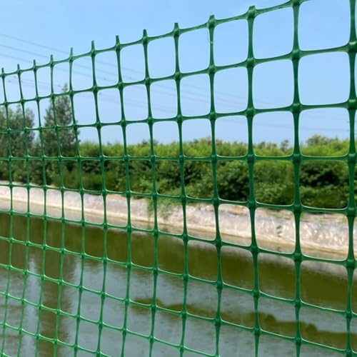 Grünes Gartennetz aus Kunststoff, 50 cm lang, zuschneidbar, Geflügelnetz, Tierbarriere, Gartenzaun, Rollen, for Garten-/Wege-/Terrassenwege(1.5x50m/4.9x164ft)
