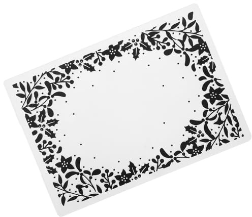 MOKKHNB Dossier de Gaufrage Plastique DIY pour Scrapbooking Moule Plastique avec Motifs Fleurs pour Fabrication de Cartes et Décorations Artisanales