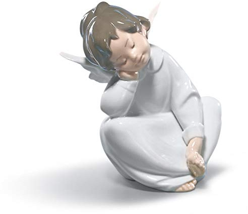 LLADRÓ Figur Träumender Engel. Engel. Porzellan.
