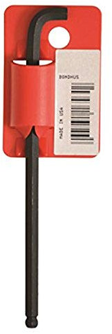 Bondhus 26560 4 mm de punta de bola juego de llaves Allen Allen con acabado Proguard (paquete de 50), 110 mm