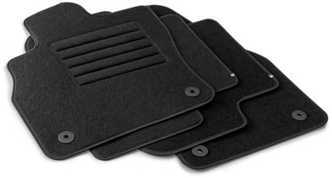 MDM Fussmatten für Renault Kangoo II 01.2008>04.2021 Passform wie Original aus Velours, Automatten mit Absatzschoner aus Textile, Rand rutschhemmender, cod. One de2960