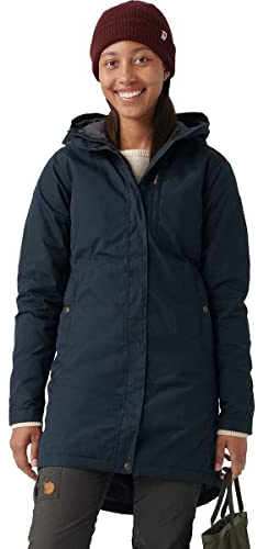 FJÄLLRÄVEN Dam Kiruna padded parka w sportjacka mörk marinblå XXS