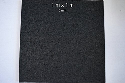 1 Stück Bautenschutzmatte 6mm 1m x 1m Antirutschmatte Gummimatte Gummigranulat Matte