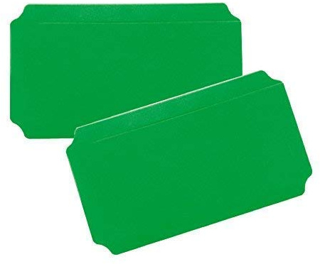 move and stic 2er Set Platte grün 20x40, Ersatzplatten, Standardplatte, Zubehör zum erweitern von Klettergerüsten