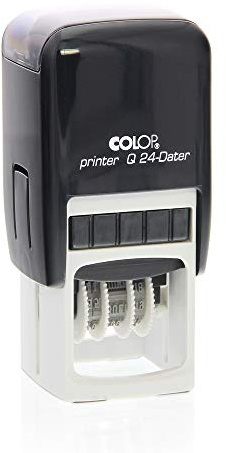 Datumstempel Colop Printer Q 24 custom (24x24 mm - 5 Zeilen) mit individueller Textplatte