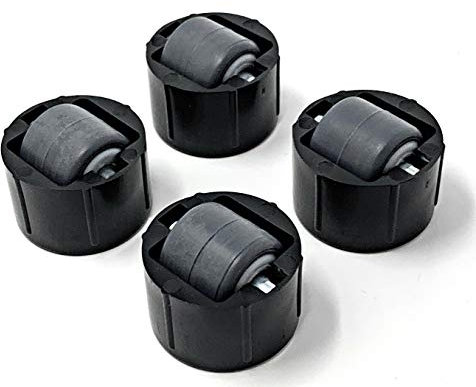 Design61 Stollenrollen Möbel-Gleitrolle 4er Set Gleitrolle Möbelrollen Möbel Rolle mit weicher Lauffläche