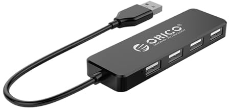 ORICO Hub USB-A 4 Puertos USB 2.0 Negro