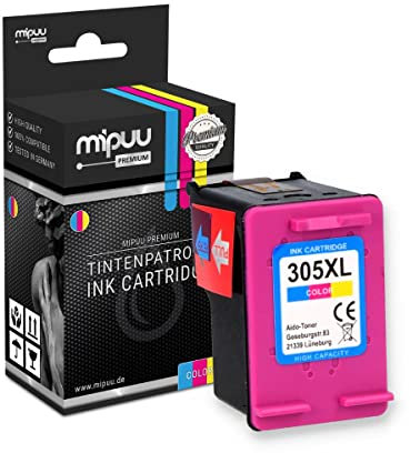 Mipuu XXL Druckerpatrone kompatibel mit HP 305XL 305 3YM62AE 3YM60AE Color Farbe für Deskjet 2700 2710 2720 Deskjet Plus 4120 Envy 6000 6020 6420