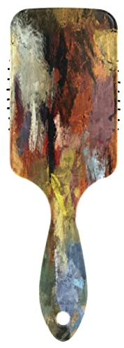 Abstract Psychedelic Colorful Oil Strokes of Paint with Brushes Air Cushion Comb Hairbrush Prevent static Snag Tangle for Women Ladies Detaining Separating Shaping Wavy Curly Straight Hair
