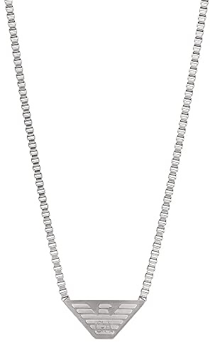 Emporio Armani hundhalsband i rostfritt stål för män, EGS2986040
