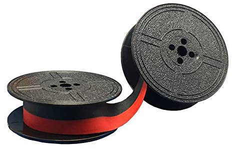 LEYTON 1 Packung Schreibmaschinen Farbband Doppel Spule Schreibmaschinen Farbband Rot und Schwarz Doppelspule Ersatzpackung für die Meisten Schreibmaschinen