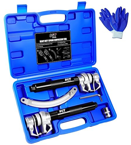 SGT Coil Spring Compressor Tool, Heavy Duty Universal Strut Spring Compressor Tool Set,Spring Compressor Tool Automotive for Car Truck with Safety Brackets