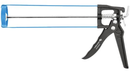 HÖGERT TECHNIK - Prensa de cartuchos para silicona, acrílico, pegamento y selladores, pistola de expresión para cartuchos, 310 ml, pistola de presión resistente para manualidades y construcción