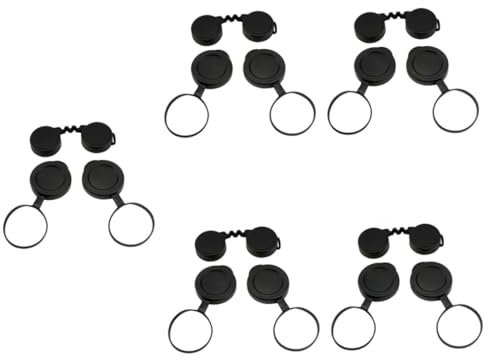 PartyKindom 5sets Astronomy Binocular Caps Rubber Objective Cover Binocular Eye Guard Cap for Protection
