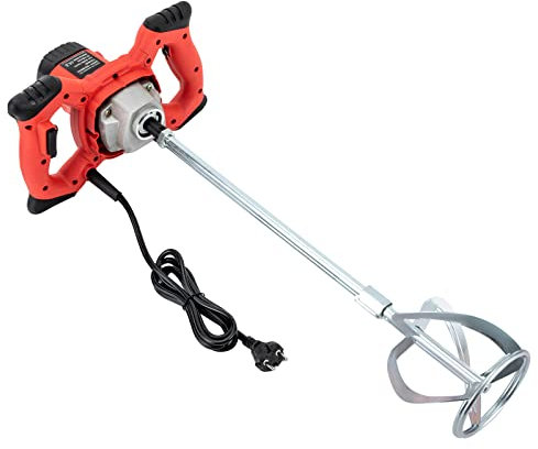 Kaichenyt Agitatore, mescolatore per malta a 6 livelli, mescolatore a mano, a forma di S, doppio agitatore a chiocciola per calcestruzzo Thinset malta a secco fango