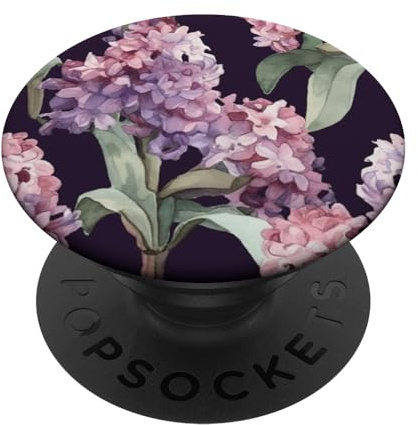 Motif floral sauvage aquarelle jacinthe PopSockets PopGrip Interchangeable