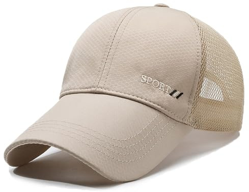 YAMEE Casquette de Baseball Maille Unisexe Léger Réglable Séchage Rapide,Casquette de Baseball pour Homme Imperméable Été pour de Sport Outdoor,Chapeaux De Femmes pour Protection Solaire Respirant