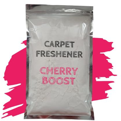 Strong Scented Carpet Freshener - Handmade UK (Shake & Vacuum, Carpet Sprinkle Dust, Deodoriser) (CHERRY BOOST)