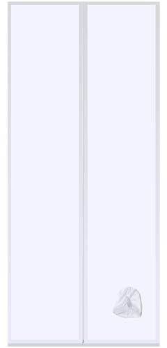 Aislante de Puerta para Aires Acondicionados Portátiles, con Cremallera, con Extensión de Manguera Cosida, Fácil de Instalar, para Mayor Rendimiento de Enfriamiento (90 * 210cm)