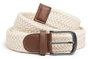 Amaci&Sons Unisex Damen & Herren geflochtener Stretchgürtel Flechtgürtel G1