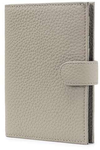 Karmiir RFID-Reisepasshülle, kompakt, für Damen, Leder, Reisepasshülle mit Kartenfächern, SIM-Fächern, Münzfach mit Reißverschluss und Geldfach, schlanke Reisebrieftasche, 11 cm x 14 cm x 1.5 cm