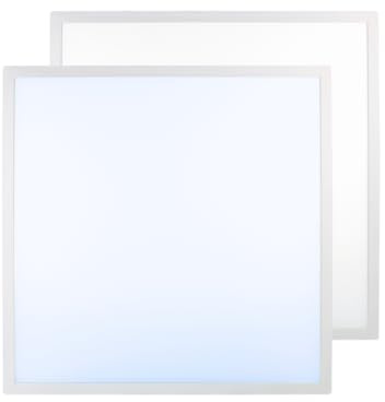 LUXULA 2er Pack LED Panel 62x62cm Rasterleuchte, 36W 3600lm, 6000K | Kaltweiß, flimmerfrei, mit Netzteil 230V, LED Deckenleuchte für Rasterdecke, Einlegeleuchte, Büroleuchte, Gewerbe