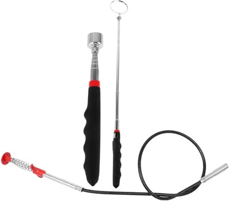 PAMINGONO 1satz Teleskop Inspektionsspiegel Verstellbarer Auto Check Spiegel Mit Greifwerkzeug Teiliges Für Präzise Diagnosen Und Vielseitige Reparaturanwendungen Für Mechaniker Und