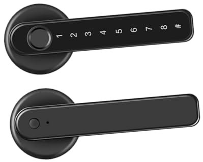 KONTONTY Serratura Smart Per Porta Con Lettore Di Impronte Digitali E Tastiera Digitale Serratura Intelligente Senza Chiave Realizzata in Materiale