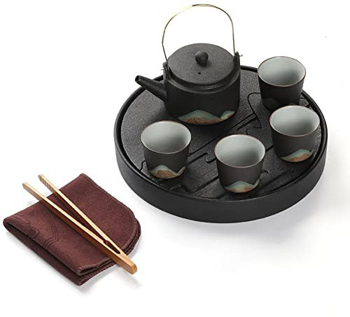 DDKYHU Service à thé, Service à thé Chinois, Service à thé gongfu, Service à thé Japonais, Service à thé ou à café Japonais, Style Kungfu en céramique Vintage, 1 théiè