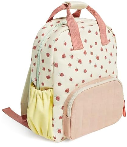 PRITOK Zaino asilo 30 cm: zaino per ragazze e ragazzi, design fragola rosa per bambini da 2 a 5 anni, Colore: rosa., M