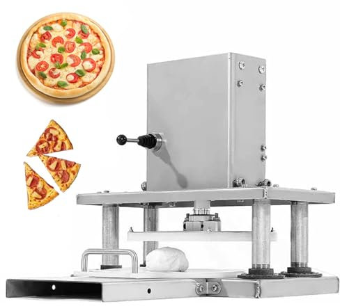 guoyjmm Pizza électrique Machine à Presser la Pâte, Machine à Laminer la Pâte Commerciale, Machine à Presser la Pâte à Pizza, Machine à Presser la Pâte Manuelle pour Croûtes à Pizza et Pain de Viande