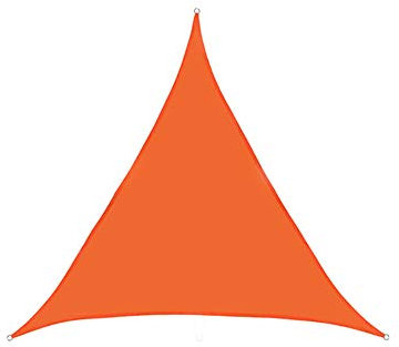 AYBIOSD Tende Da Sole Per Esterno, Vela Ombreggiante,Tenda A Vela Triangolo, Protezione Raggi 98% UV Vela Tenda, Impermeabile E Resistente, Per Giardino Balcone Terrazza,Arancia,6x6x6m