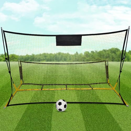 TUODENG Tragbares Rebounder-Netz für das Fußballtraining, Fußball-Rebound-Trainer, 210 * 119 cm, Rebound-Trainingsnetz, leichte Montage, zum Passen, zur Ballkontrolle