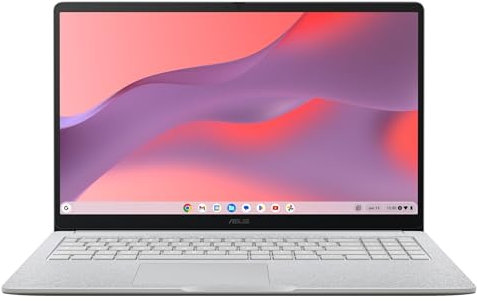 ASUS Chromebook CX15 Laptop, 15.6 FHD Anti-Glare Display, Intel Celeron N4500 Processor, 128GB Storage, 8GB RAM, ChromeOS, Pure Grey, CX1505CKA-AS88F-PG