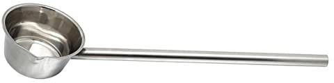 VINTORKY Cucharón De Cocina Mango Largo De Acero Inoxidable Cucharón Vertedor De 45 Cm Para Riego De Jardín y Cocina Utensilio Resistente y Ligero Para Servir Líquidos