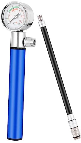 HEMOTON Aluminium Handluftpumpe Mit Manometer Für Sportbälle Basketball Fußball Yogabälle Vielseitige Luftpumpe Für Sport Und Freizeit