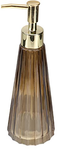 VICASKY Flacon de Lotion Verre Style Européen Vide pour Salle de Bain pour Savon Liquide et Gel Douche