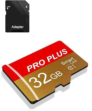 TF Card 32GB with Adapter, High Speed Memory Card, UHS-I C10 A1 Memory TF Card for Tablet/Mobile Phone/Camera/Car Audio/Game Console (32, GB)