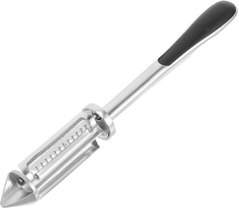 ELAYARD Pelapatate Multifunzion Zinco con Design Utensile Ergonomico Antiscivolo per Frutta Cucina Robusto e Veloce