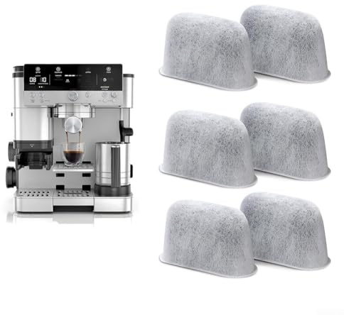 Coffee Filter Replacement, Activated Charcoal Water Filter Replacement, Reduce Scale and Mineral Deposition, Coffee Machine Filter Accessories, for ES601, ES655, ES701 Models(6pcs)