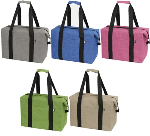 Kühltasche faltbar groß robust 17L RPET Isoliertasche 38x19x26cm Farbwahl