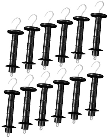 Agwuoetr 12 Pcs Insulated Fence Plastic Gate Handle Handle Heavy Duty Electric Fence Gate Handle for Pasture Gates Replacement Accessories for Fencing