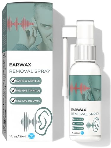 Hearing Restoration Spray 30ml, Earwax Cleaning Liquid, Relives Tinnitus and Tinnitus Sounds, Gentle and Efficient Ear Care Spray, Soothes and Refreshes Both Ears