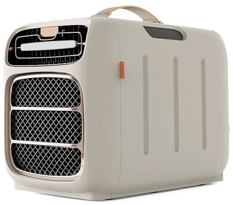 Condizionatore d'aria portatile per tenda, 2 in 1 (raffreddamento e riscaldamento), bassa potenza 420 W, funzionamento silenzioso a 45 dB, ideale per campeggio, camper, camera da letto, ufficio