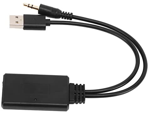 Keenso Adattatore Bluetooth AUX Ricevitore ABS Bluetooth AUX 5.0 Trasmissione Senza Perdite Plug and Play per Streaming Audio Autoradio per Serie 1 3 5 6 7